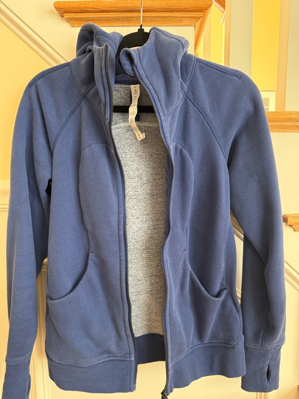lululemon athletica Navy Blue Zip-Up Hooded Jacket